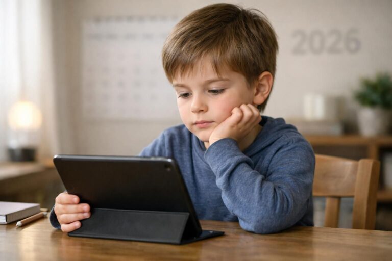 Maximální doporučený čas použití displejů u dětí v roce 2026 podle expertů