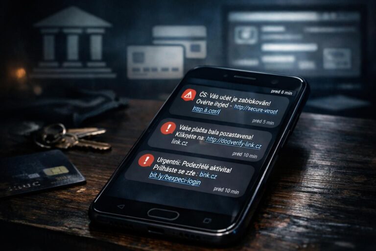 Podvodné sms: nová vlna zpráv ohrožuje bankovní účty Čechů