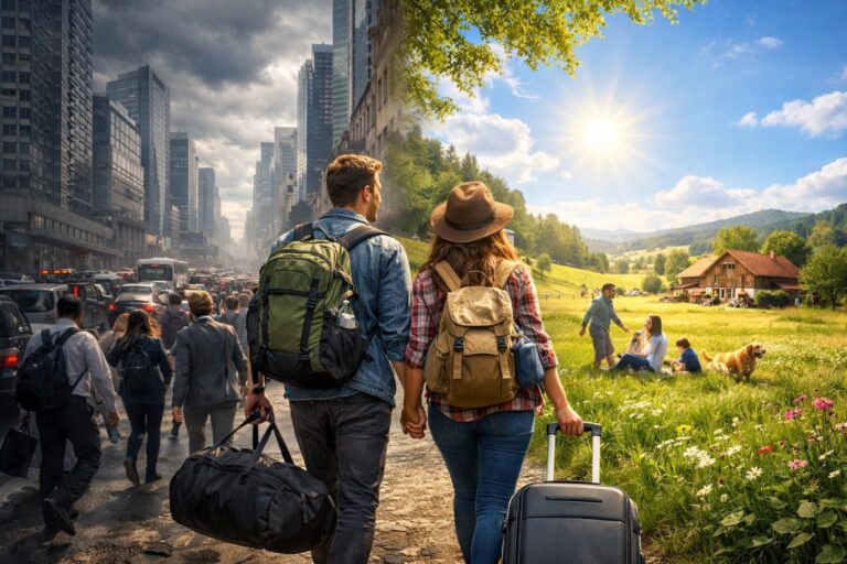 Proč stále více lidí opouští velká města a stěhuje se natrvalo na venkov